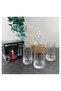 4 Pieces Leafy Long Drink Glass Set 450 Ml Clear - 7
