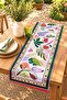 Green Life Tones Patterned Runner / Tablecloth / Placemat - 2