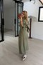 Size Adjustable Shirt / Barrel Pants Khaki Set - 3