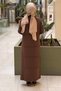 Horizontal Stripe Detailed Mercerized Dress - 4