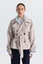 Belted short trench coat - 2
