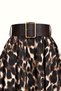 Belted Leopard Skirt - 2