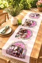 Pink Lotus Filler Patterned Runner / Tablecloth / Placemat