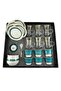 20-Piece Tea & Coffee Cups Set, White & Clear & Petrol Green & Gold - 3