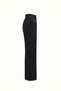 Black Palazzo Trousers with Gold Button Detail and Elastic Waistband - 8