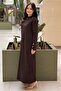 Shirt Collar Button Detailed Mercerized Dress - 2