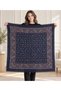 Double Sided Honeycomb Cashmere Winter Scarf Shawl 100X100 cm - 7