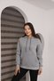 Women's Cotton Oversize Hooded Sweatshirt Hoodie - 2
