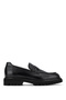 Tanca Premium Men's Genuine Leather Black Loafer Shoes