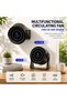 KALAMAN Desktop Fan, 4000mAh Quiet Desk Fan with Turbo Airflow, 6 Speed Digital Display and 30° Adjustable Tilt, Portable Battery Fan - 2