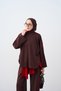 Women's Stripe Detail Elastic Waist Sweatpants Set Brown - 2