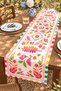 Pink Leaves Patterned Runner / Tablecloth / Placemat - 3
