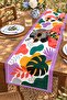 Filamingo and Zebra Patterned Runner with Glasses / Tablecloth / Placemat - 3