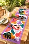 Filamingo and Zebra Patterned Runner with Glasses / Tablecloth / Placemat