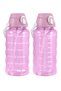 2.4 Liter Pink Color Flask with Straw - 4