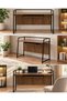 Modern Computer Desk 120 × 60 cm with Raised Back Frame & Pull-Out Keyboard Tray - 2