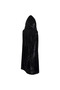 90cm All Black Velvet Hooded Cloak for Kids, Death Reaper Wizard Role Playing Cloak, Ghost Festival Personalized Horror Dress Up Prop Cloak, Halloween Ball Party Cosplay Costume for Boys and Girls - 8