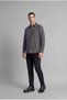 100% Cotton Regular Fit Polo Collar Checkered Flannel Long Sleeve Shirt I0183Ax26Wn