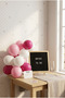 Bachelorette Bride to Be Decoration Mini Set Black Felt Letter Board with Stand and Balloon Chain