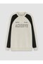 Özmarka New Season Beige Crew Neck Boys' Thick Sweatshirt - 2
