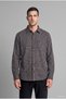 100% Cotton Regular Fit Polo Collar Checkered Flannel Long Sleeve Shirt I0183Ax26Wn - 3