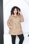 Women's Hooded Oversized Coat - 7