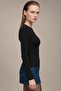 Women's Long Sleeve Crew Neck Basic Blouse - 2