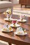Purple Moon 6-Person Porcelain Coffee Cup Set - 90 ml - 6