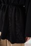 Women's Asymmetrical Cut Lace Garnished Tunic Black - 5