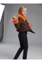 Girl's Collar and Sleeves Fur Tweed Fabric Crop Jacket - 2