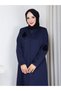 Medium Thickness, Unlined, Stylish Quality Full-Length Winter Seasonal Coat with Embroidery and Stone Details - 3