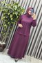 Women's Clothing Plus Size Five-Stripe Stone Mevlana Skirt Double Set - 4