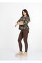 Women's Winter Green Olivia Sequin Stone Printed Plaid Pattern Lumberjack Shirt 2932 - 4