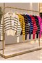 Striped Balloon Sleeve Knitwear Cardigan - 2