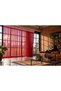 Cloth Curtain Special Series Curly Red Color (Cornice+Rustic) Width 100 cm Length 300 cm - 3