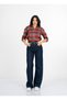 Women's Winter Red Olivia Sequin Stone Printed Plaid Pattern Lumberjack Shirt 2932 - 2