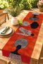 Black Female Silhouette Patterned Runner / Tablecloth / Placemat