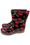 Bahçe Rain Red Rose Patterned Women's Boots 36-40 - 6