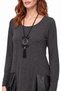 Wool Voile Design Shalwar Skirt Dress Anthracite - 3