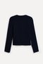 Women's Navy Blue Embroidered Cardigan - 2