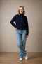 High-Necked Collar Fit and Flare Buttoned Women's Knitwear Cardigan - 4