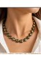 Antique Bronze Luminous Natural Hematite Necklace