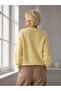 Women's Soft Textured Crew Neck Crop Knitwear Cardigan 8760 - 2