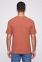 Men Crew Neck Short Sleeve Textured T-Shirt, Rust - 4
