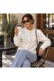 Women's Premium Viscose Blended Gold Buttoned Knitwear Jacket - Standard Size Cardigan 8750 - 4