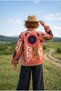 Women's Suzani Embroidered Velvet Jacket – Ethnic Bohemian Design - 2