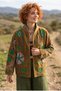 Women's Suzani Embroidered Velvet Jacket – Ethnic Bohemian Design - 3