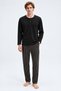 Men's Premium 100% Cotton Striped Comfortable Fit Long Sleeve Pajama Set
