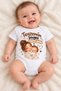 100% Cotton Baby Bodysuit – My Aunt's Love Is Enough for Me Printed Snap Fastener Bodysuit