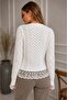 Women's Lace Detailed Openwork Knitwear Cardigan 8734 - 5